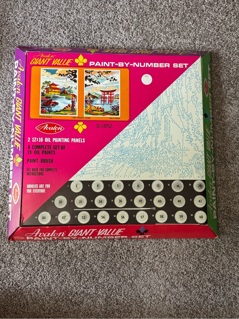 Vintage Avalon Paint-By-Number Set